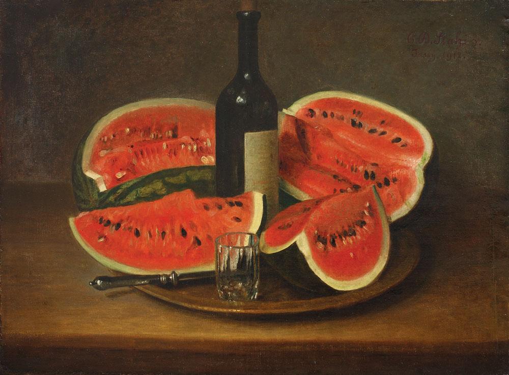 Still Life With Watermelons - 1912 - Constantin Stahi